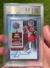 2015 Jameis Winston Rookie Contenders Playoff Ticket Auto BGS 9.5 (10) #/75