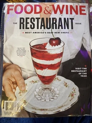 Food Wine Magazine Restaurant Issue Bonus Travel Guide October 2023 Chefs NEW Foto 1 de 3
