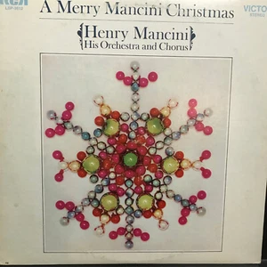 Holiday A MERRY MANCINI CHRISTMAS Henry Mancini RCA Victor StereoVinyl Lp Record - Picture 1 of 7