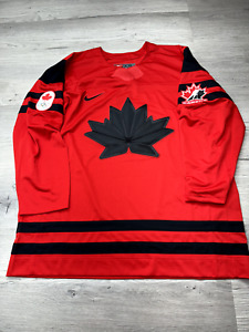 Nike Jersey Mens 2XL Red Black Canada Olympics Beijing Hockey Team Issued Sewn