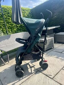 Forest Green Silver Cross Pop Stroller Buggy With Rain Cover And Travel Bag