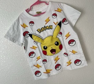 Rare 1997 Pokemon Pikachu Pokeball Youth Large t-shirt - Picture 1 of 4