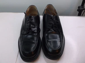 Alfani Empire Men's Black Leather Shoes 11 M Made In Italy - Picture 1 of 5