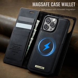 Wallet 2IN1 Hülle Magsafe Für iPhone 17 16 15 14 13 12 Pro Max Handy Case Schutz - Picture 1 of 52
