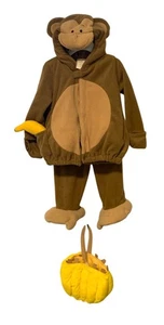 Old Navy Infant Baby Size 12 24 Months Monkey Chimp Costume Dress Up Halloween w - Picture 1 of 7