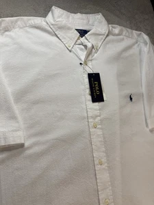 NUEVO CON ETIQUETAS Polo Ralph Lauren Mems Talla XLT Manga Corta Abotonada Camisa Clásica $139 - Imagen 1 de 9