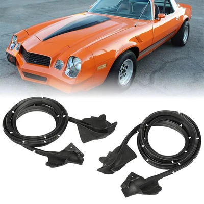 Par de sellos de goma para puerta para Chevy Camaro Firebird 1970-1981 transmisión automática Foto 1 de 4