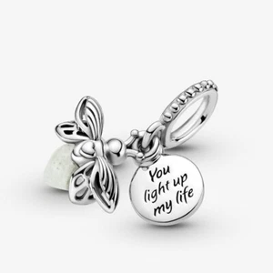 Pandora Glow-in-the-dark Firefly Dangle Charm - Product Code 799352C01 - New 💕 - Picture 1 of 23