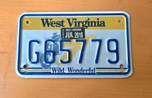 Etiqueta de matrícula de motocicleta de Virginia Occidental bicicleta Harley Davidson # G65779 - Imagen 1 de 1