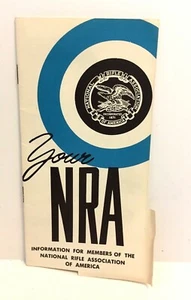 Vintage NRA Information for Members of the National Rifle Association Booklet - Imagen 1 de 5