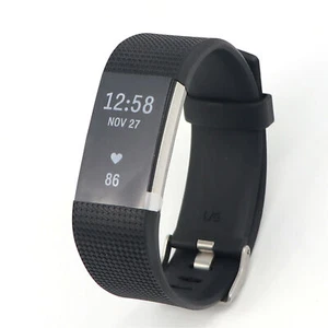 Fitbit Charge 2 Smart Watch Heart Pulse Rate Fitness Tracker with S & L Sizes - Picture 1 of 11