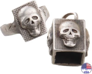 Skull set 835 silver Ring 1941 Engraving K.S.41 Initial WW2 Pendant WWII Size8.5 - Picture 1 of 17