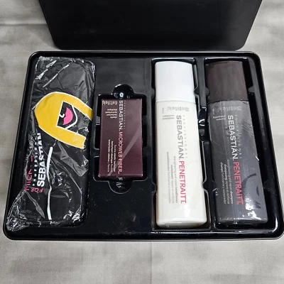 SEBASTIAN Hair Care Kit: Penetraitt Shampoo & Conditioner, Microweb Fiber & Tee - Image 1 of 3