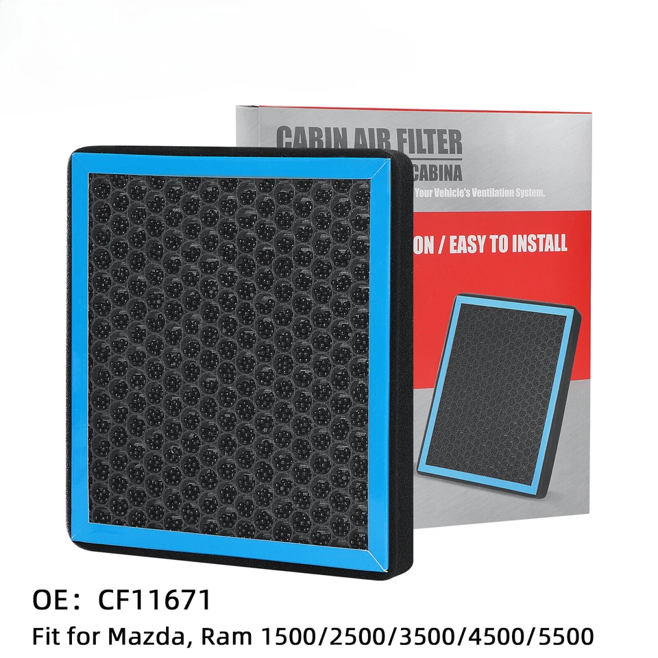 Filtro de aire de cabina HEPA para Mazda CX-7 RAM 1500/2500/3500/4500/5500 CF11671 Foto 1 de 4