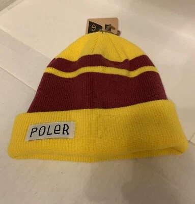 Gorro de acrílico Poler para exteriores vibraciones de campamento talla única trabajador amarillo púrpura Foto 1 de 2