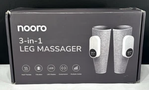 NOORO 3-in-1 Therapy LEG MASSAGER Vibration Heat Compression , Rechargeable NIOB - Picture 1 of 3