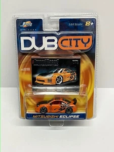 Mitsubishi Eclipse orange (2003 Jada Toys) Import Racer! DUB CITY 1:64 scale - Picture 1 of 4