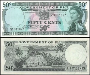 Fiji 50 Cents, 1971 ND, P-64az, UNC, Replacement - Picture 1 of 1