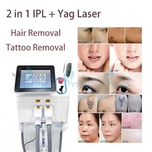 2 in 1 IPL OPT SHR E-Light Haarentfernung ND Yag Laser Tattooentfernungsgerät - Bild 1 von 10