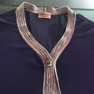missoni Kleid mit Jacke It Gr 48 Midi Farbe Heidelbeer sehr kleidsam - Bild 1 von 9
