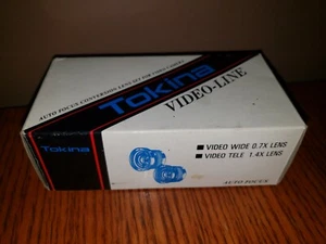 Vintage TOKINA VSC-0714 VIDEO WIDE CONVERSION 0.7X & TELE CONVERSION 1.4X LENSES - Picture 1 of 9