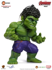 Kids Logic NATIONS EARPHONE PLUGY SERIES 006 AVENGERS AGE OF ULTRON Single HULK - Picture 1 of 3