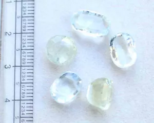 Lote de piedras preciosas de corte facetado suelto ovalado aguamarina natural de 17,80 quilates 8*12 mm - Imagen 1 de 3