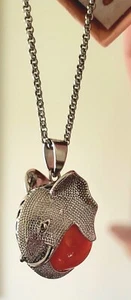 Collana Elefante Agata Rossa (Chakra Guarigione) - Foto 1 di 10