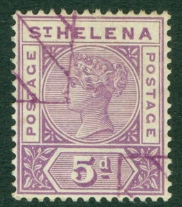 SG 51 Santa Elena 1948. 10/- violeta-azul. Muy ligeramente montado como nuevo CAT £30 - Imagen 1 de 1