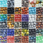 Natural Gemstone Beads  Round Loose Wholesale  4mm 6mm 8mm 10mm 12mm 15. 5" Strand