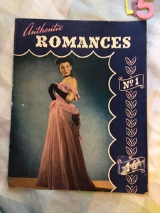 Vintage Rare , Jean Simmons , Authentic Romances No1 - Picture 1 of 4