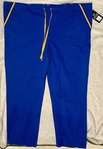 Scrub Dudz Brand SCRUB Bottom Size XXL Blue Background WV University Pattern - Picture 1 of 5