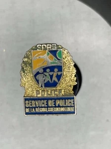 Police Service DE POLIGE DE LA BEGIDN CHERBROOKDISE Hat Lapel Pin - Picture 1 of 2