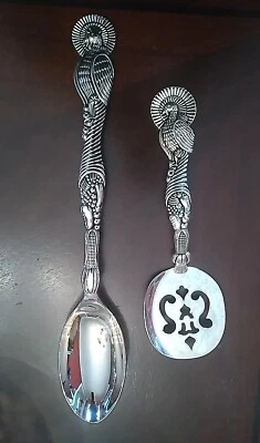 Godinger SilverPlate Turkey Cornucopia  Spoon  / Cranberry / Cake Server Set - Image 1 of 4