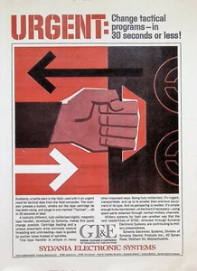 VINTAGE 1960s Print Ad ~ GT&E / Sylvania Electronic Systems ~ Change tactical... - Picture 1 of 1