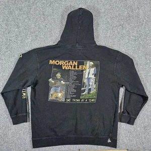 Offizieller Morgan Wallen One Thing At A Time Tour schwarzer Hoodie Herren 2XL Mängel - Bild 1 von 7