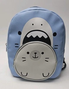 Samezu Sharks Jaggy & Yummy Figural Mini Backpack Bioworld - Picture 1 of 8