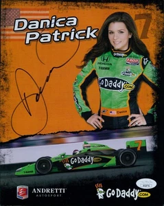Danica Patrick IndyCar Racer Signed 8x10 Promo Cardstock Photo JSA Authenticated - Picture 1 of 2