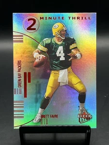 2001 Fleer Ultra Brett Favre #9TT 2 Minuten Nervenkitzel - Bild 1 von 2