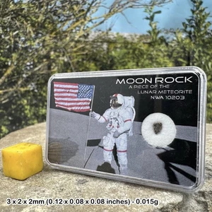 Certified Lunar Moon Rock - Genuine Meteorite from Space - Picture 1 of 2
