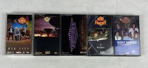 NIGHT RANGER 5 Cassette Tape Lot Rock Big Life Man In Motion Midnight Madness - Picture 1 of 6