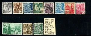 Germany Baden Selection of 11 MNH/MH/Used Stamps        (14-C243) - Picture 1 of 1