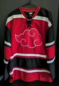 Naruto Shippuden Akatsuki Cloud Hockey Jersey - BoxLunch Exclusive Size Medium - Picture 1 of 8