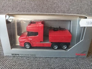 Herpa H0 1:87 Scania Hauber Topline Nooteboom mit Ballastpritsche (rot/neutral ) - Bild 1 von 5