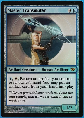 Master Transmuter FOIL Conflux NM Artifact Blue Rare CARD (507988) ABUGames - Image 1 of 2