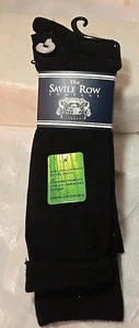 Vintage Savile Row schwarze Anzugsocken für Herren 3er-Pack Kleidung Assecorie London Korea - Bild 1 von 6