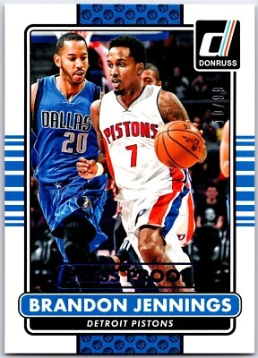2014-15 Donruss Press Proofs azul #40 Brandon Jennings /99 - Imagem 1 de 2
