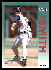 1992 Fleer Pete Smith #370 Atlanta Braves