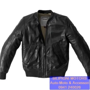 SPIDI SUPER COD. P182 NERO 026 GIACCA IN PELLE CAFE' RACER MOTO - Foto 1 di 5