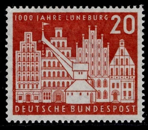 DEUTSCHLAND BDR SG1156, 1956 20pf Lüneburg, M postfrisch. - Bild 1 von 1